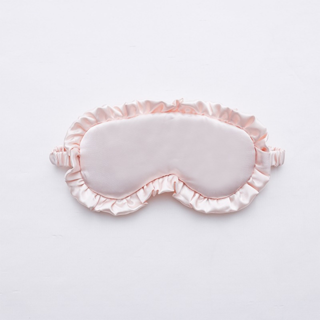 Silk Ruffle Sleep Eye Mask for better sleep