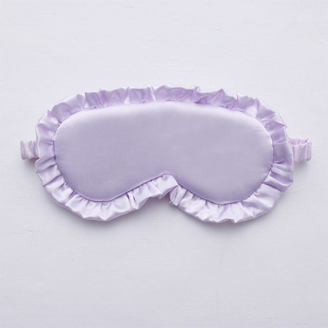 Silk Ruffle Sleep Eye Mask for better sleep