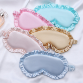 Silk Ruffle Sleep Eye Mask for better sleep