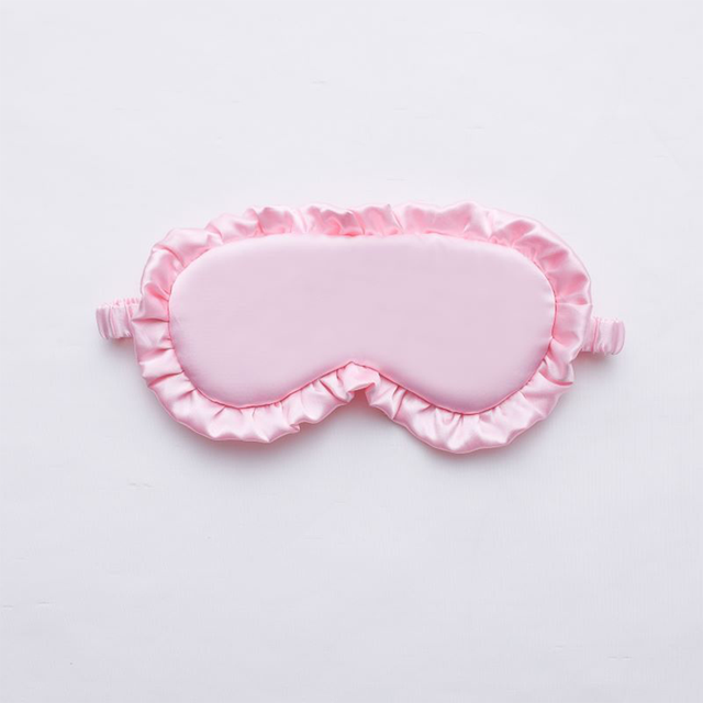 Silk Ruffle Sleep Eye Mask for better sleep