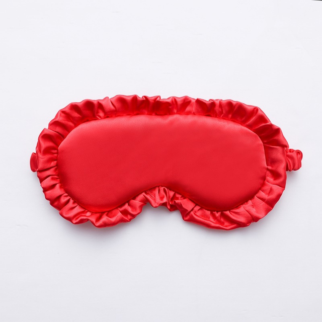 Silk Ruffle Sleep Eye Mask for better sleep