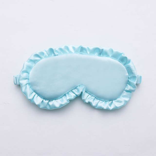 Silk Ruffle Sleep Eye Mask for better sleep