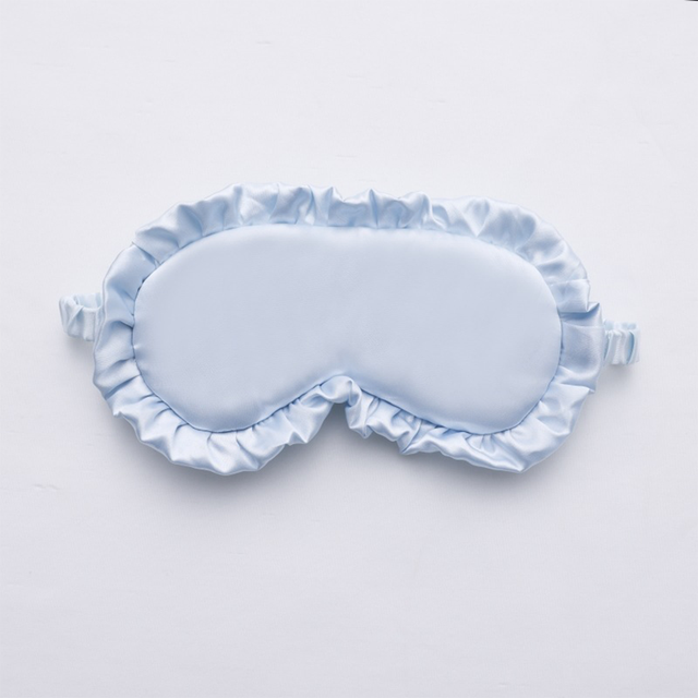 Silk Ruffle Sleep Eye Mask for better sleep
